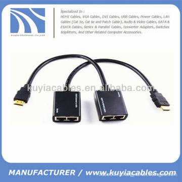 1080P HDMI для CAT5 Cat6 RJ45 Extender До 100 Ft 30 м